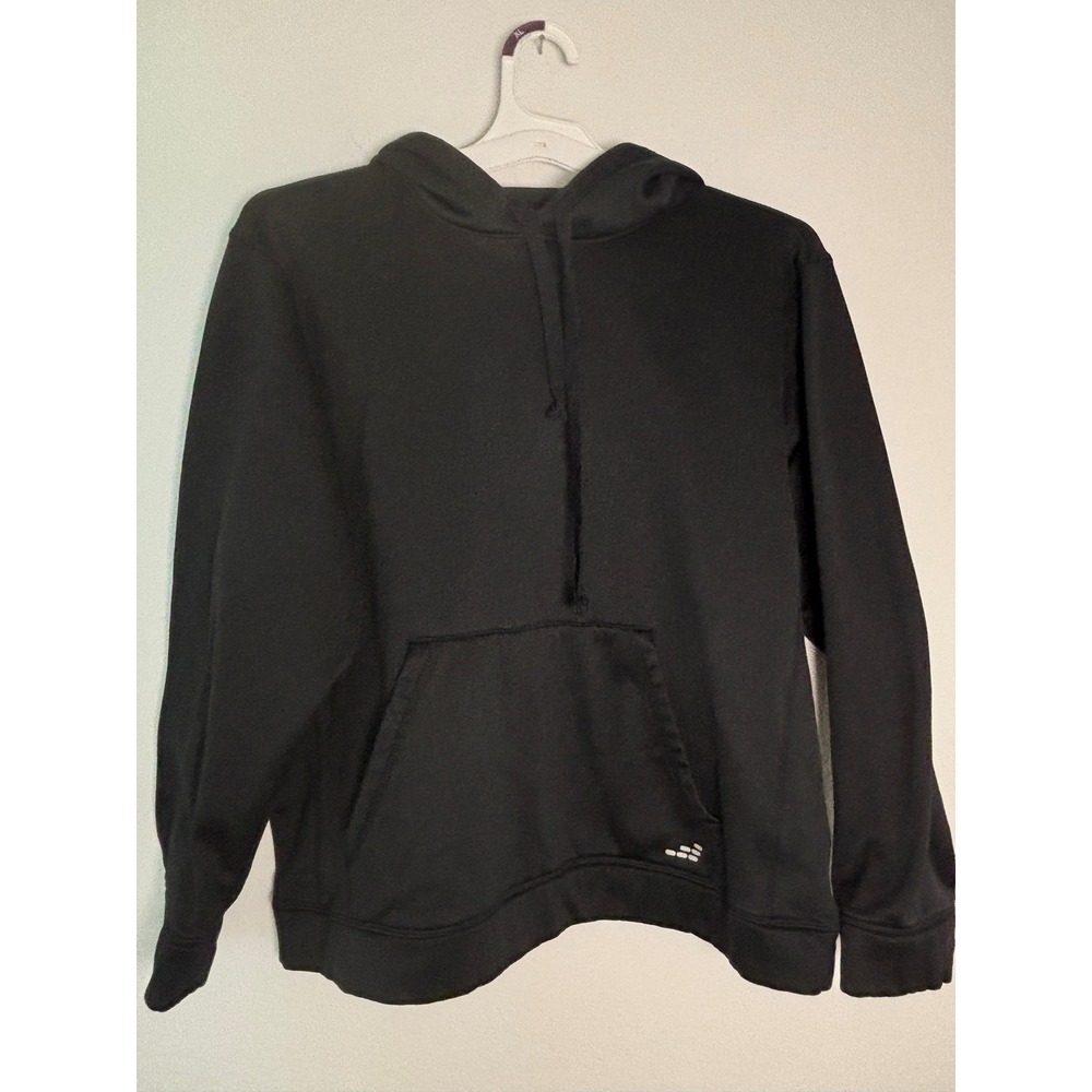 BCG Mens Black Performance Fleece Hoodie Sweatshirt Size Medium Activewear